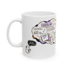 Coffee Mug - Cute Ghosts Saying "Boo" Halloween Ceramic Mug (11oz, 15oz)